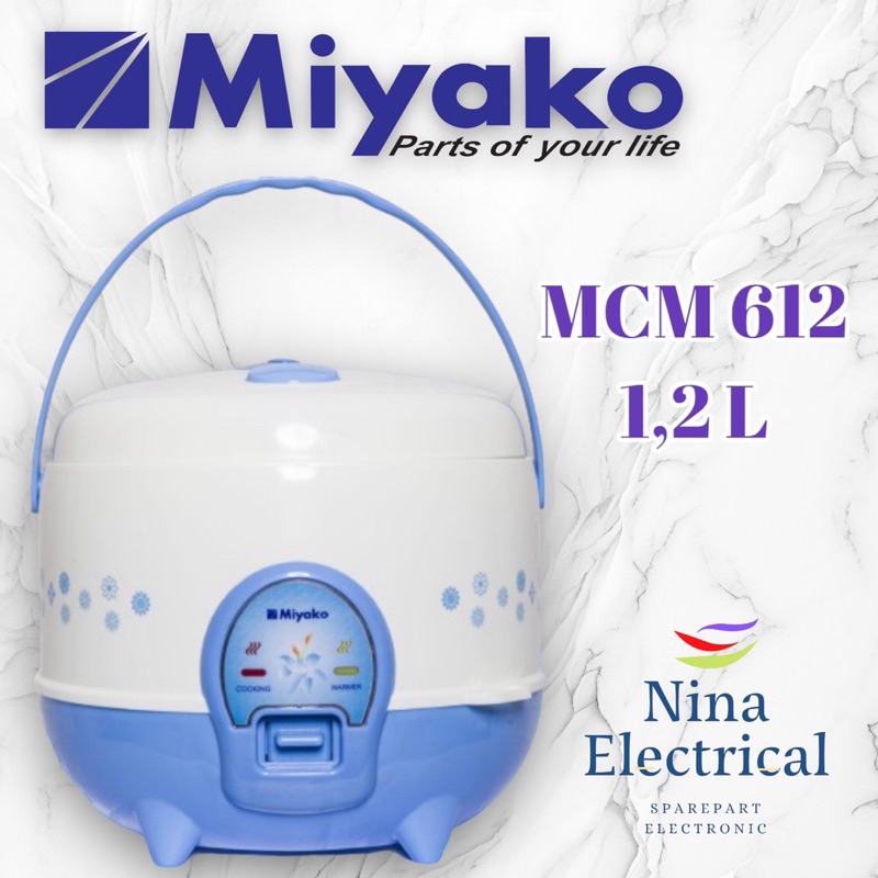 MAGIC COM MIYAKO MCM 612 / MCM 512 C 1,2 liter/ MAGIC COM KECIL/ MAGIC COM ANAK KOST