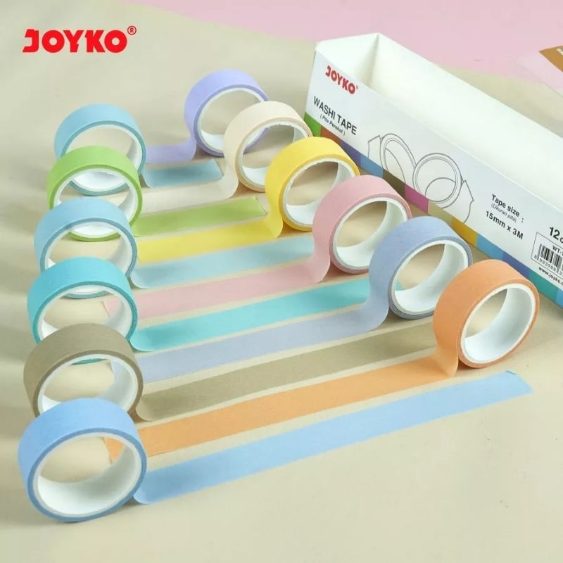 

Joyko Washi Tape / Selotip Kerajinan Tangan DIY Dekorasi Buku WT-100