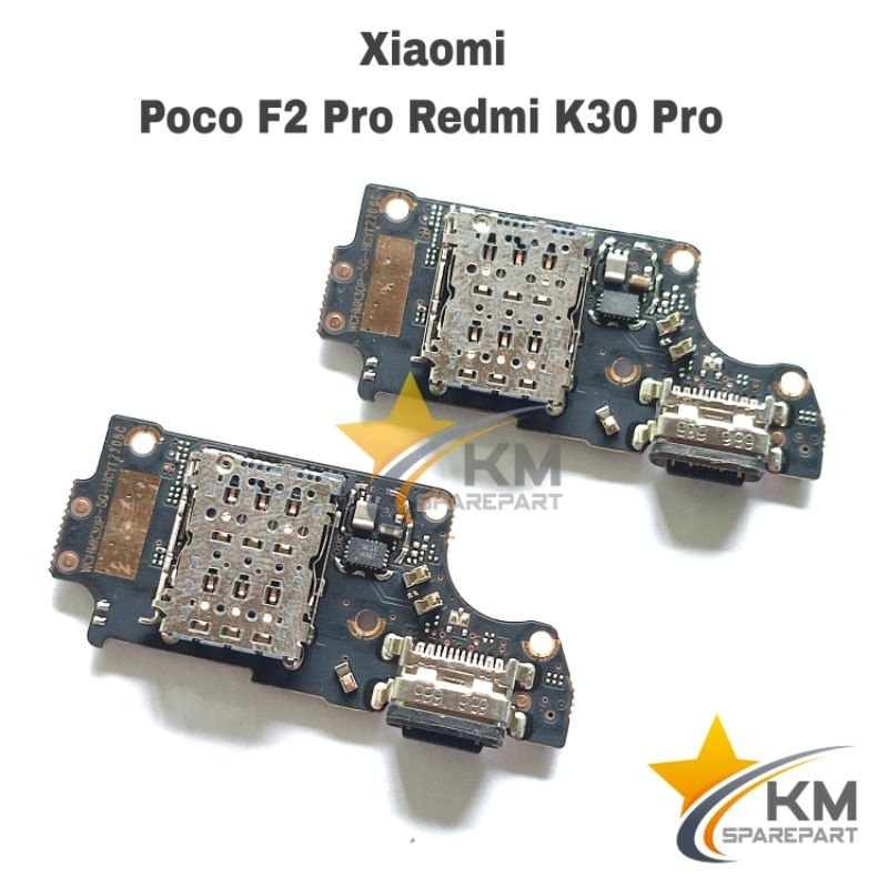 Konektor Charger Xiaomi Poco F2 Pro Redmi K30 Pro Pcb Board Usb Papan Cas Mic
