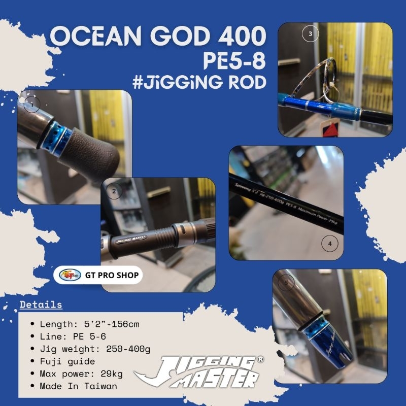 JIGGING MASTER OCEAN GOD 400 PE5-8