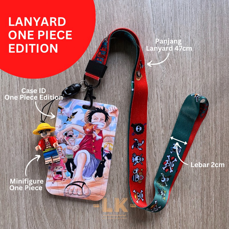 

Lanyard Lego One Piece Edition (Id Card/ Name Tag/ Card Holder/ Luffy/ Zoro/ Nami/ Sanji/ Chopper)