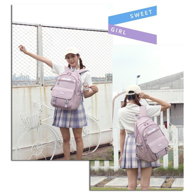 Tas Ransel Sekolah SD SMP Backpack Korea murah