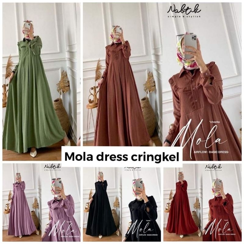 GAMIS MOLA DRESS MAXY CRINKLE AIRFLOW