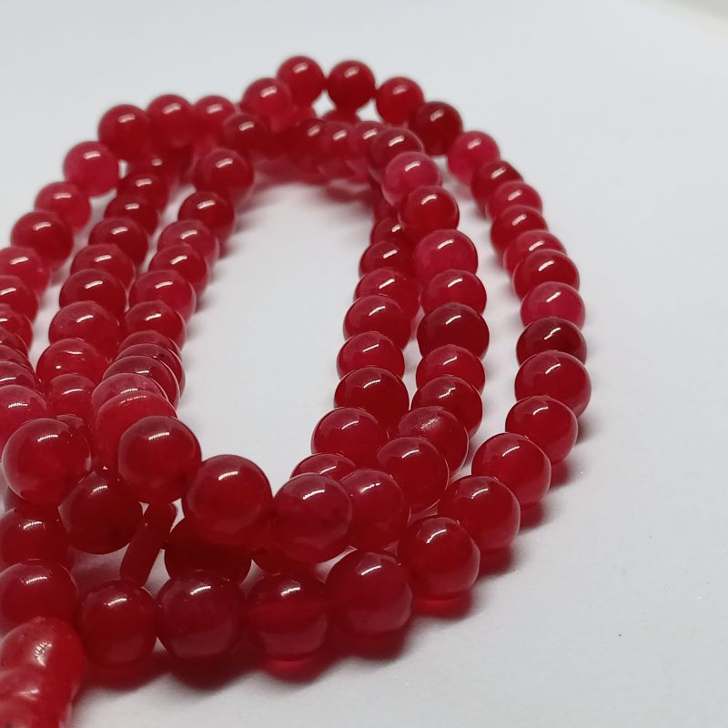 tasbih batu giok merah 8mm 99butir