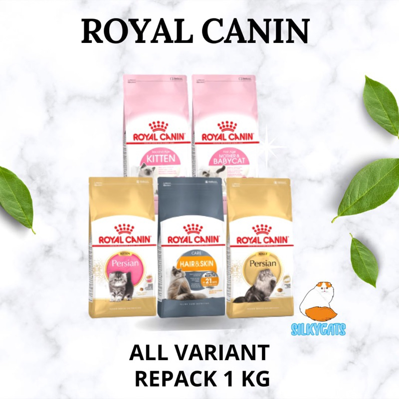 Royal canin Repack 1 KG all variant, persian, hair &amp; skin, kitten, mother babycat dll