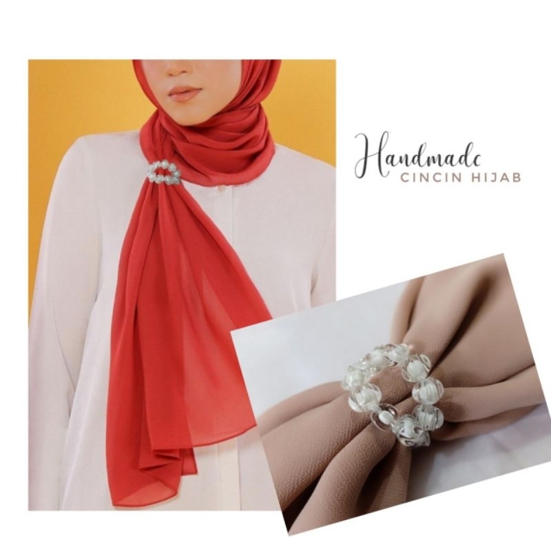 Paket Ekonomis isi 3 | Aksesoris Ring Hijab | Cincin Jilbab | Ring Hijab Premium simple