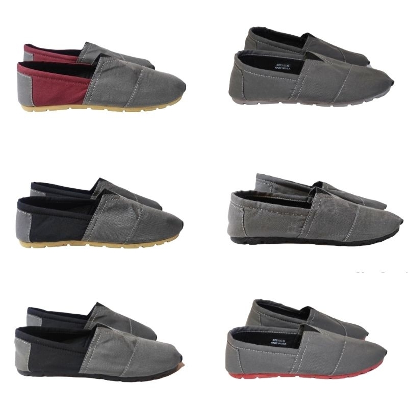 Sepatu pria wanita slip on kombinasi