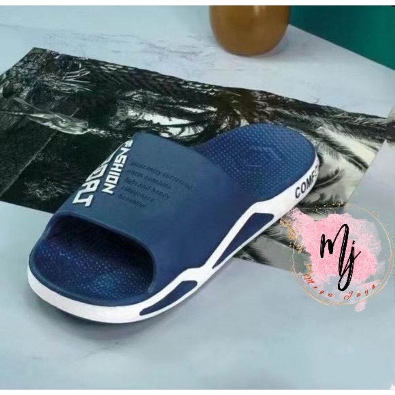 MEGA JAYA Sandal pria / unisex selop terbaru sandal korea pria sandal lelaki sandal jumbo