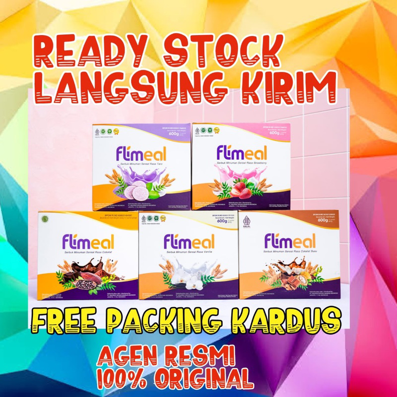 

2 BOX FREE 1 SHAKER READY STOCK LGS KIRIM FLIMEAL BY FLIMTY RASA BARU ALL VARIAN SEMUA RASA LENGKAP VANILLA STRAWBERRY TARO COKLAT VEGAN COKLAT SUSU