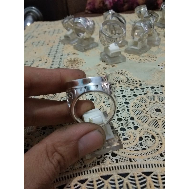 emban cincin perak 925 handmade ukir