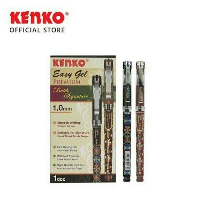 

Pulpen Kenko Easy Gel Premium 1.0 mm pena buat tanda tangan