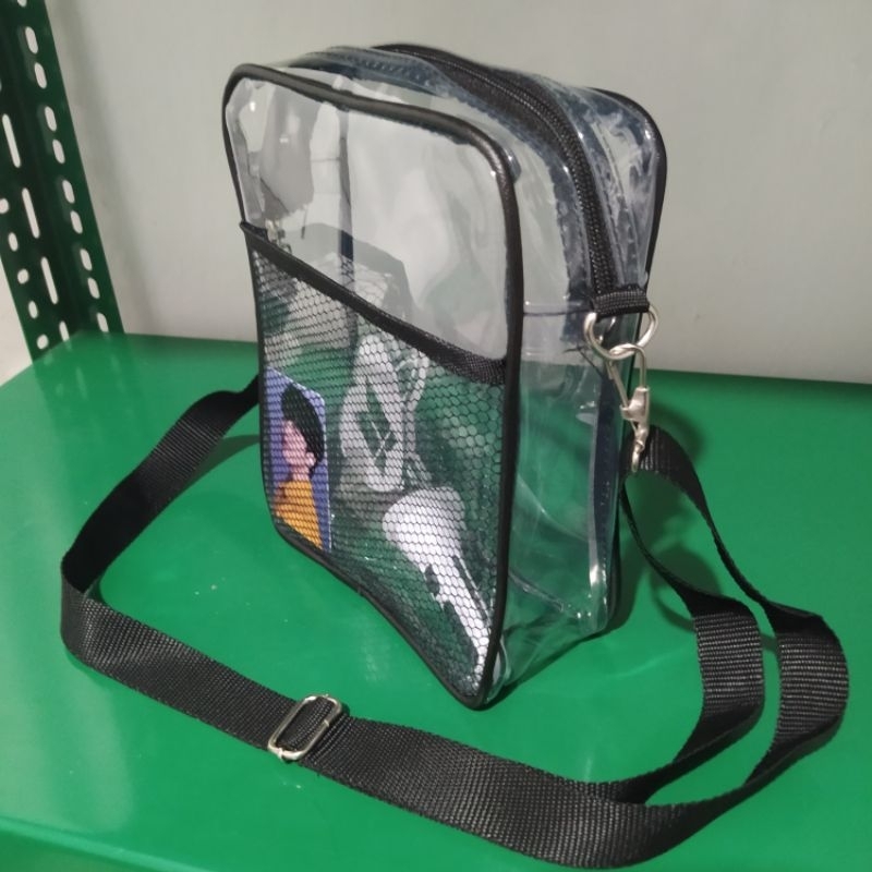 Tas selempang pvc transparan nadira/tas pvc korean style