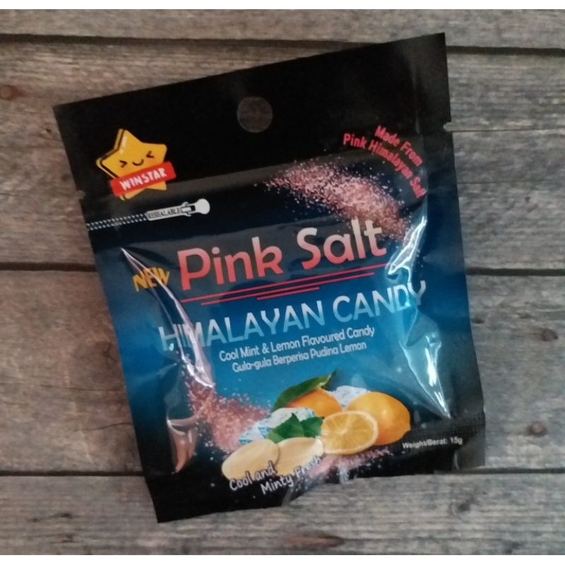 

Pink Salt Himalayan Cool Mint & Lemon Flavoured Candy Permen Singapore