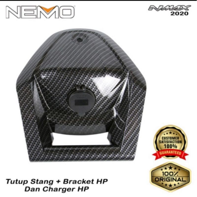 Breket holder charger handphone New Nmax 2020 2021 2022 Carbon Nemo