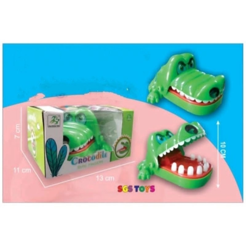 (Bisa COD) MAINAN BUAYA GIGIT crocodile dentist /buaya gigit jari / mainan tanpa baterai