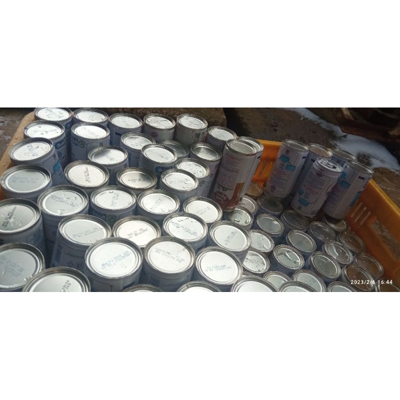 KALENG SUSU BERUANG BEKAS  BERSIH UNTUK KERAJINAN