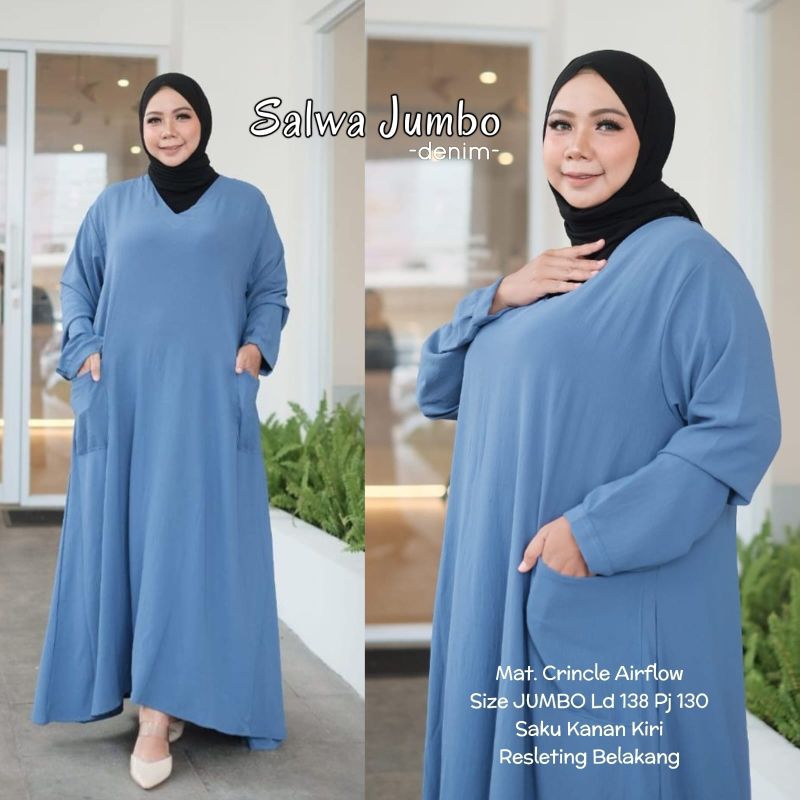 SALWA GAMIS JUMBO LD 138 cm TERBARU