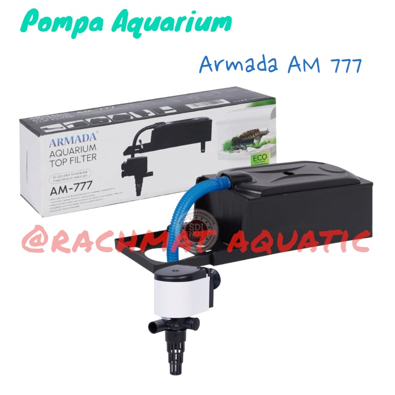 Top Filter Aquarium Armada Am 777 Pompa Celup Aquarium Aquascape Filter Atas Top Set Lengkap Aquariu