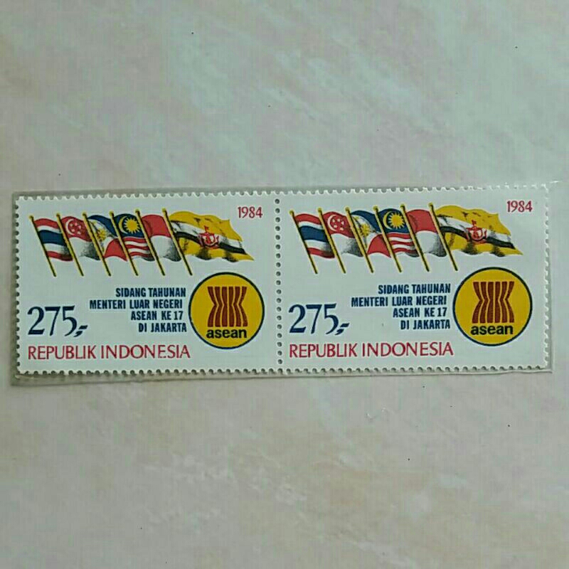 

(AB) Perangko Indonesia 1984 Sidang ASEAN Single Set Pair (2 pcs) Mint