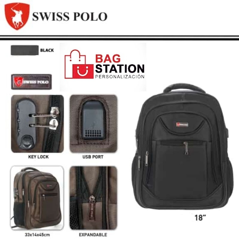 Jual Swiss Polo Women's Party Backpack (Tas Ransel Wanita / Tas Punggung  Wanita) - Abu-Abu Original 2023