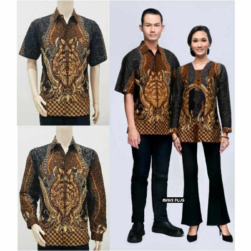 Blouse Wanita Jumbo 4L-5L Atasan Batik Wanita Lengan Panjang Big Size XXXL Seragam Batik NDR