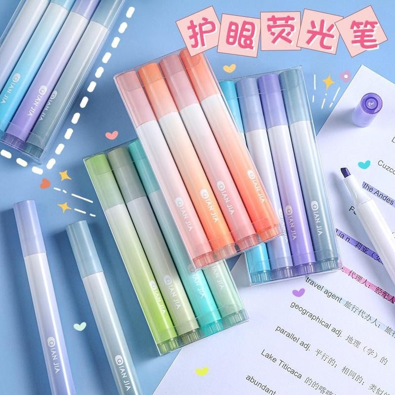 

KIYOWO 1 SET HIGHLIGHTER GRADASI AESTHETIC ISI 4 PCS