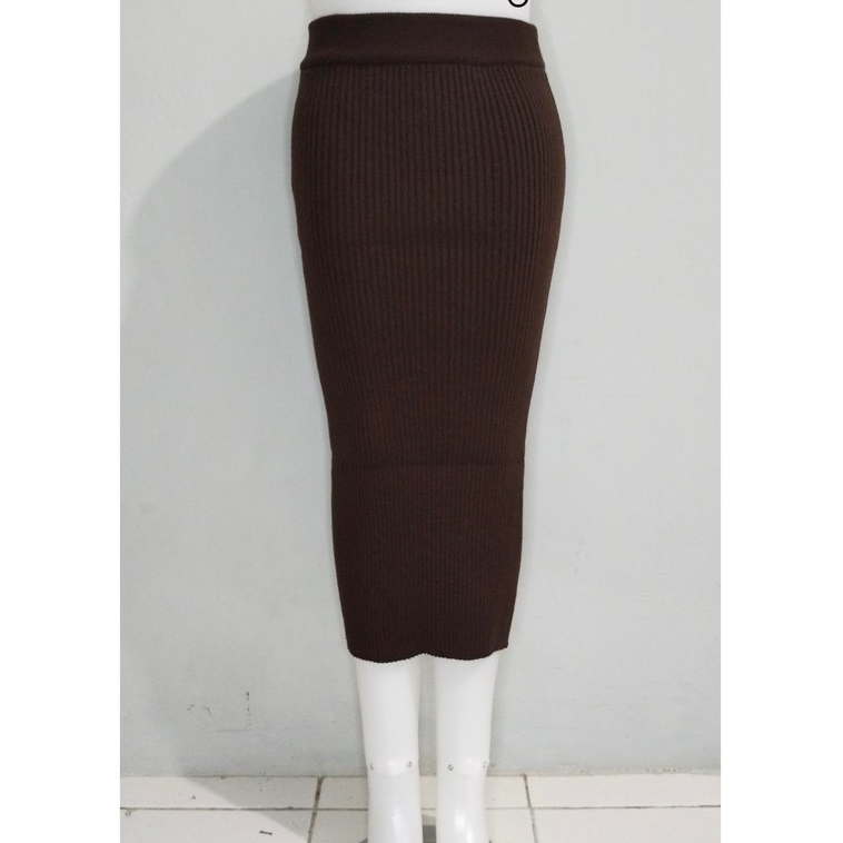 ROK SPAN RAJUT/ROK SPAN KNITTED/ROK PANJANG DAN ROK 7/8 PREMIUM