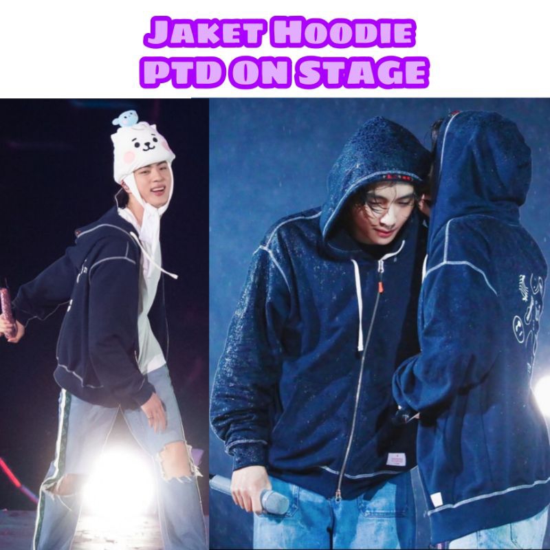 Jaket BTS PTD on Stage/ Zip up Hoodie PTD BTS