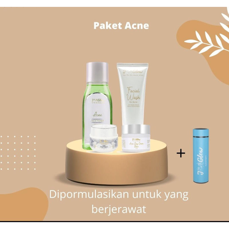 JGLOW PAKET EXTRA ACNE TOTOL / JGLOW PAKET ACNE TOTOL / JGLOW PAKET UNTUK JERAWAT BANYAK /