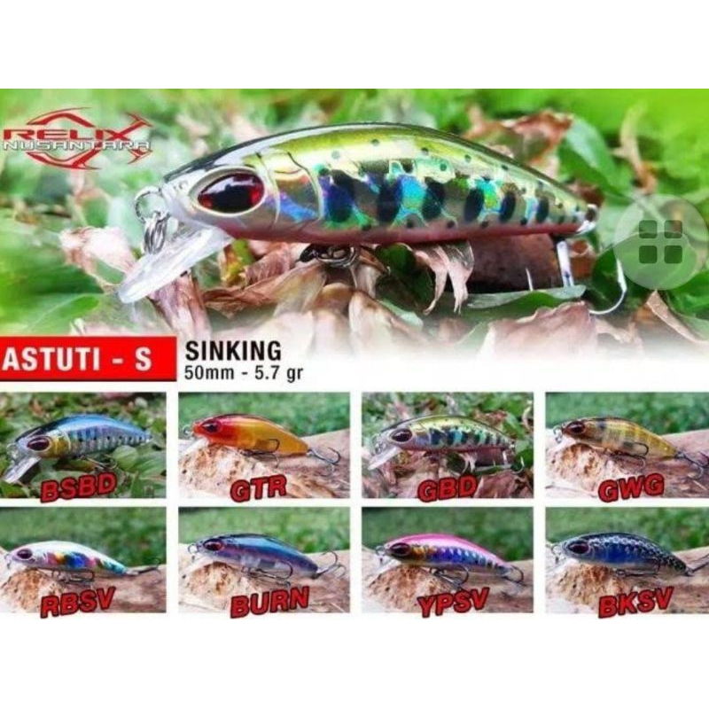 Umpan minow relixnusantara astuti s 5,7 gram sinking
