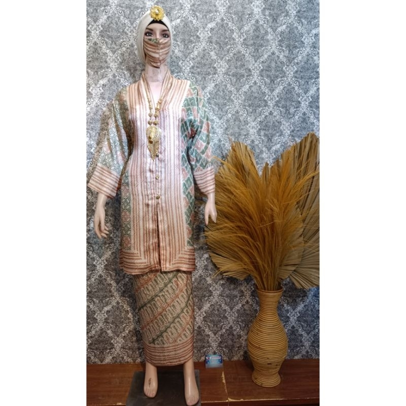 Stelan Rok Tunik Batik Viscose Premium | Setelan Pesta Batik Simple | Set Rok Pesta Dobi Halus - Mod