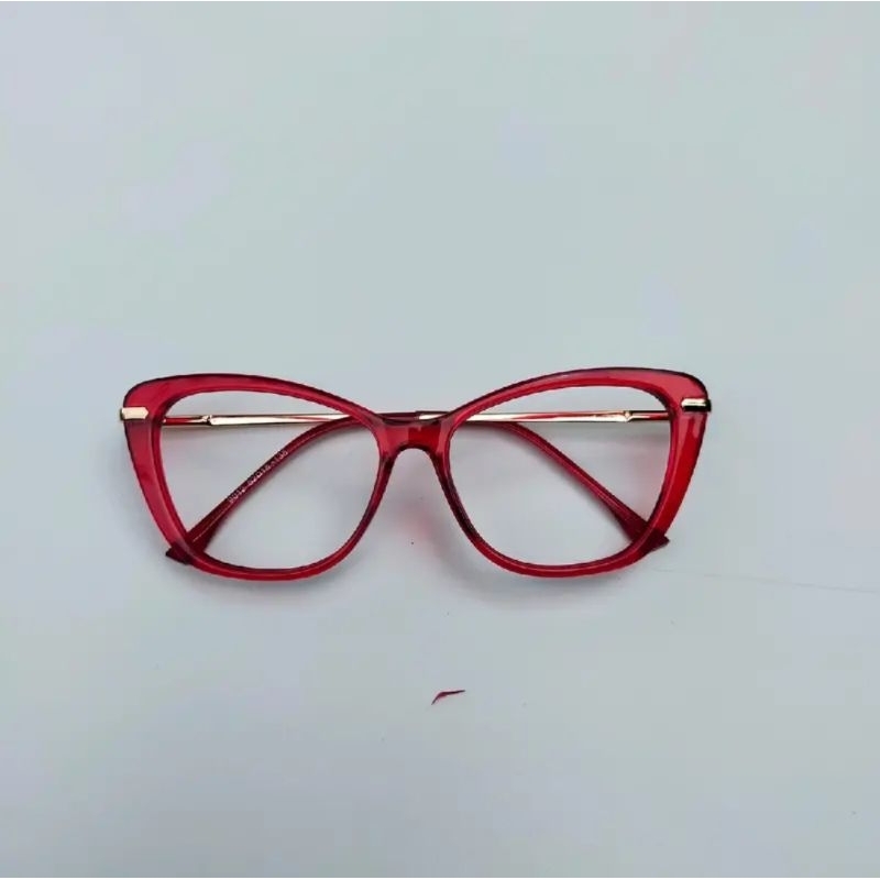 kacamata wanita cat Eye bisa request minus atau normal frame 9012