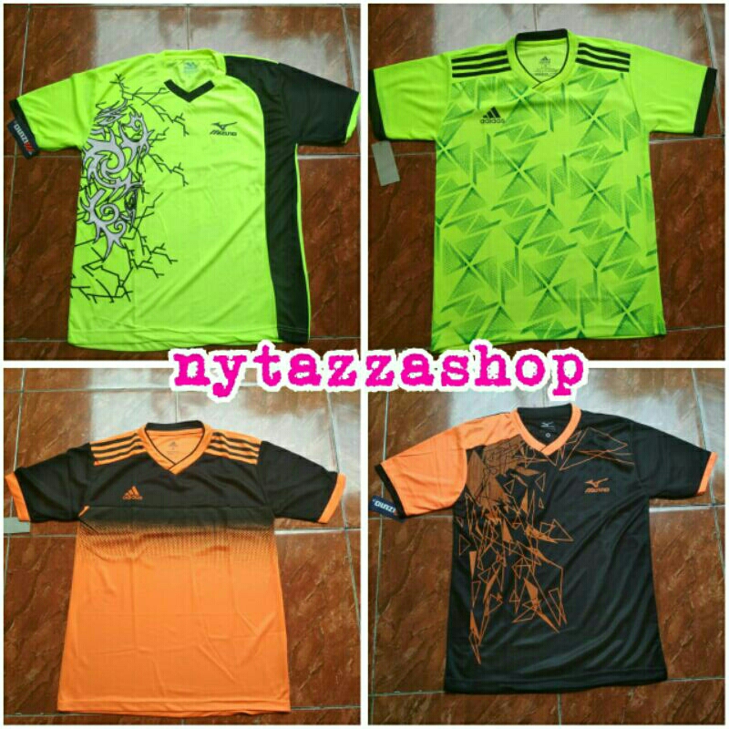 Atasan Jersey Kaos Voli Volly Bal/Baju Futsal Sepakbola Badminton Pria Wanita