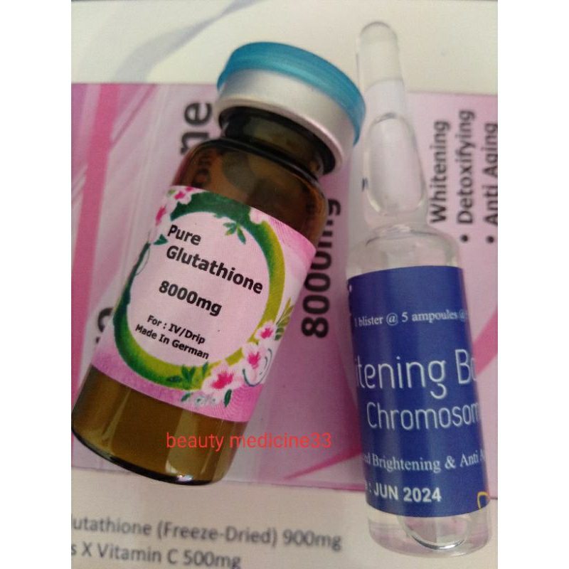 ecer vial paket hemat pure glutathione 8000 mg free booster original.