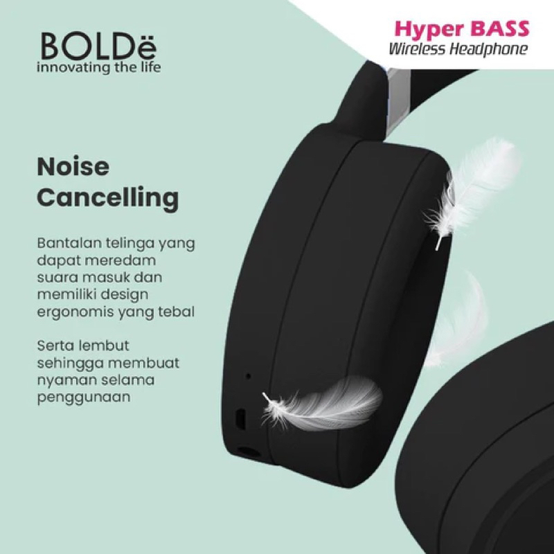 BOLDE WIRELESS HEADPHONE HYPER BASS BLUETOOTH