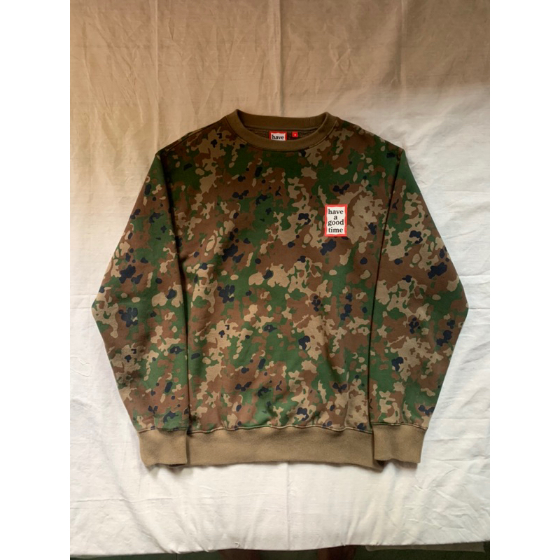 HAVE A GOOD TIME CREWNECK MINI FRAME CAMO