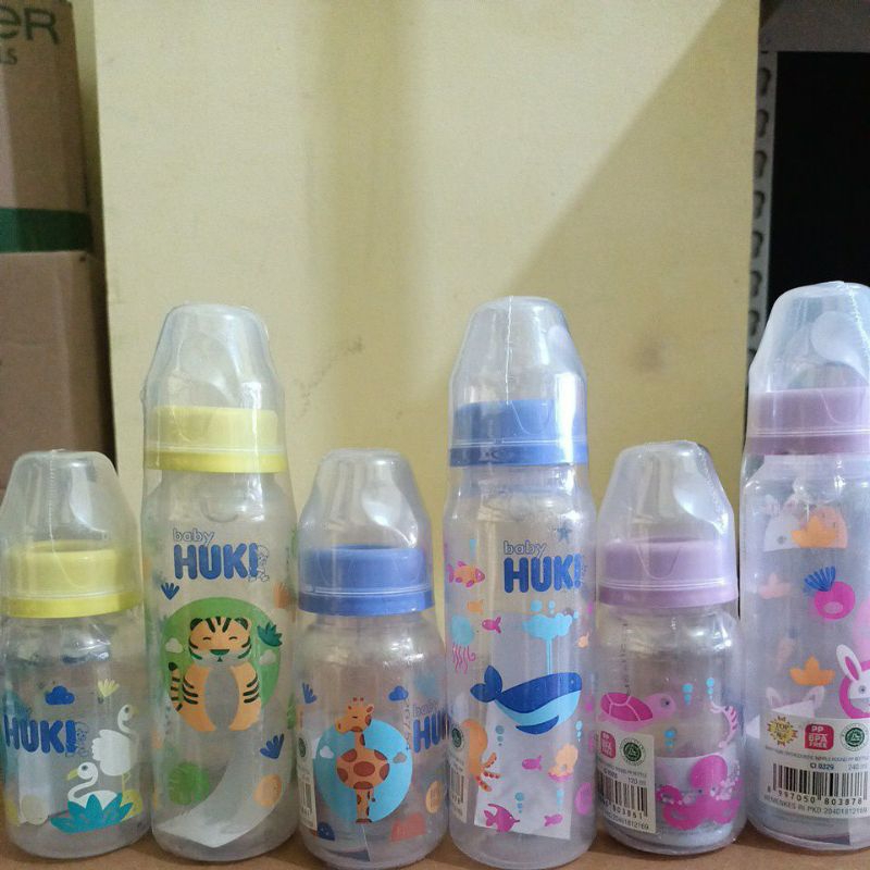 Botol Dot Baby Huki Orthodontic Nipple Round PP Bottle 120ml | 240ml