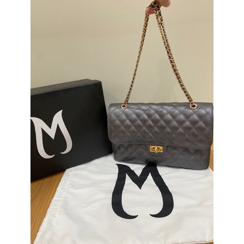 Preloved Mooij Maradiva Mara Diva Medium Nickle Premium Edition tas wanita kulit asli