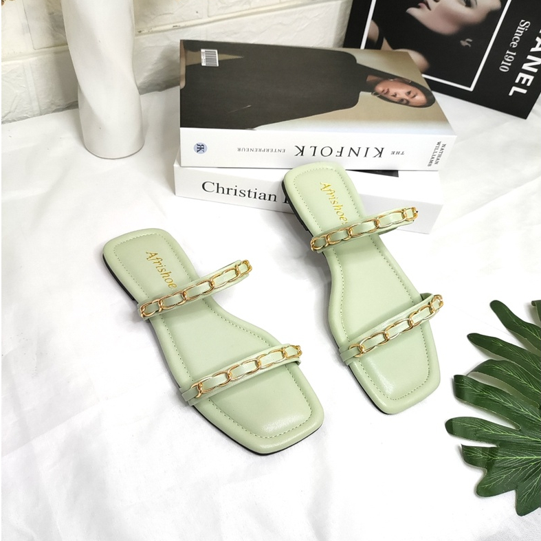 Afrishoes Tiara Sandal Flat Teplek empuk