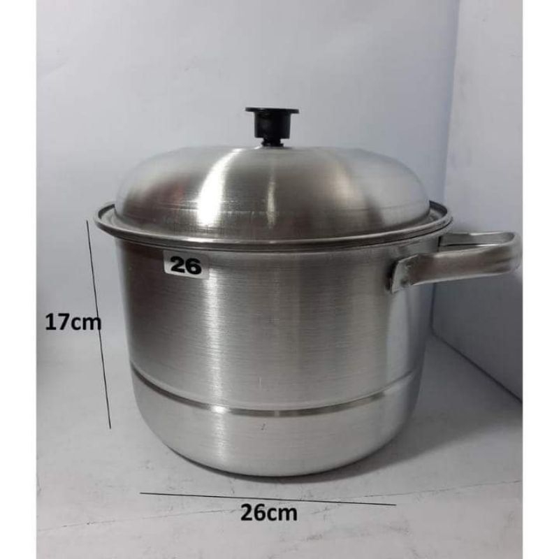 Panci Kukusan Aluminium Hallo