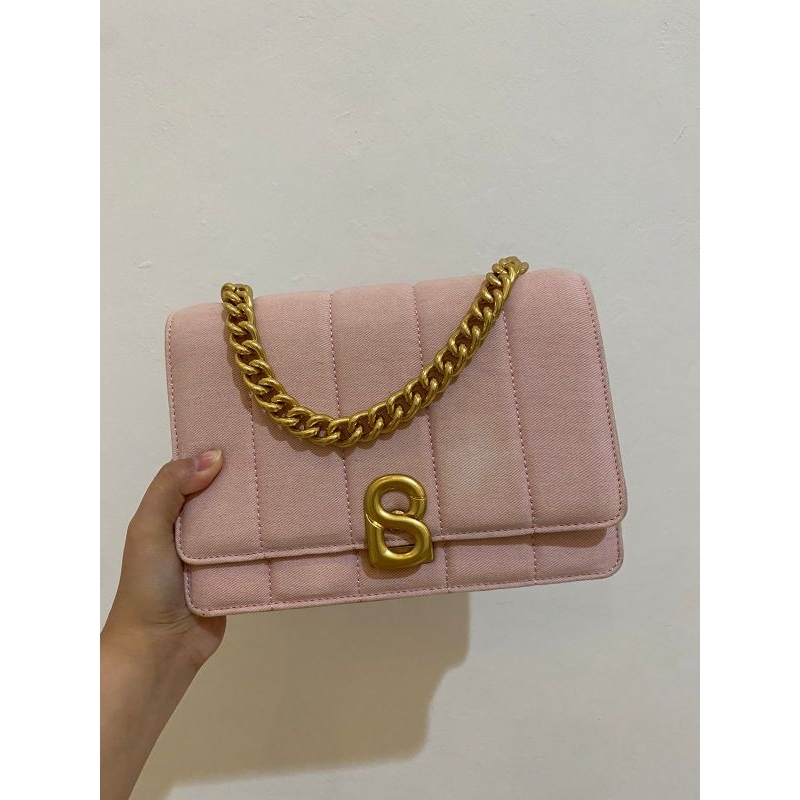 NORA DENIM BAG PRELOVED BUTTONSCARVES