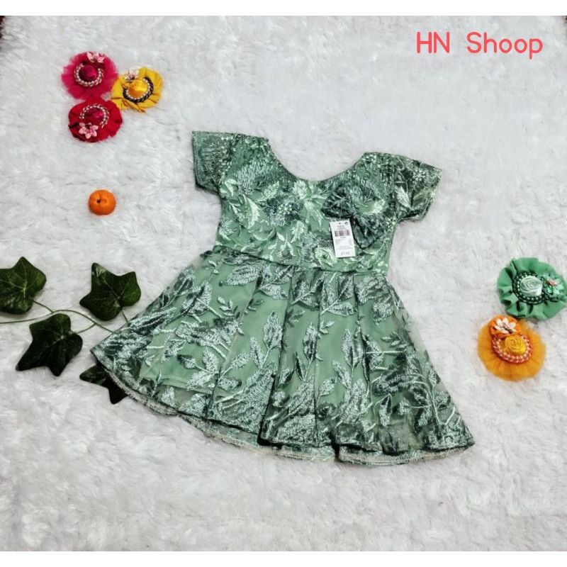 Dres anak usia 1-2 tahun/ brukat anak perempuan/dres pesta original mewah