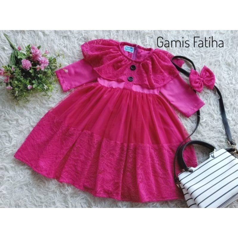 Gamis Fatiha Anak Unik/Busana Muslim Anak/Gamis Anak