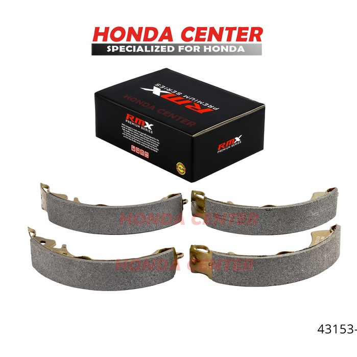 RMX,kampas rem brake shoe sepatu rem belakang honda civic sport wonder nova nouva lx grand civic 1984 1985 1986 1987 1988 1989 1990 1991