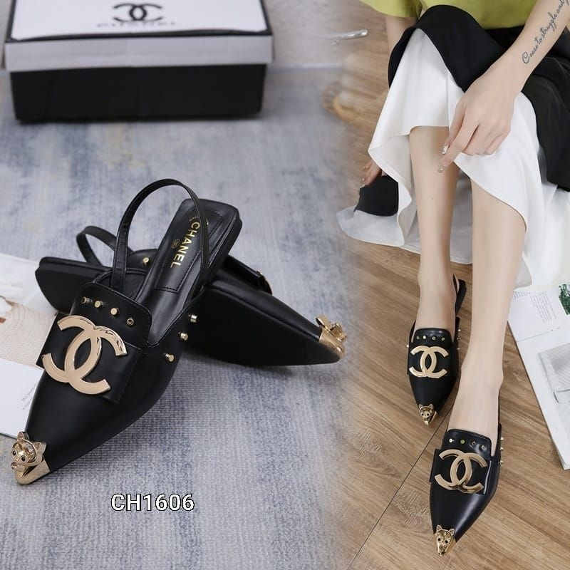 FLAT SHOES CH1606 C|-|A||E|_BACKSTRAP PREMIUM IMPORT SHOES