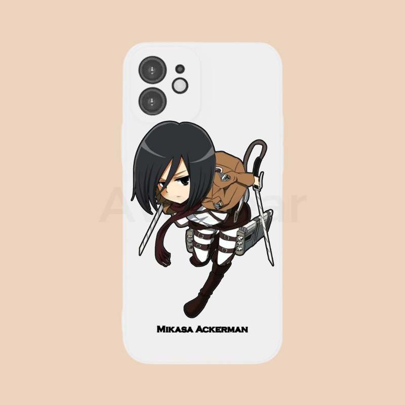 Levi Eren Mikasa AoT Case Samsung Square Edge TPU Softcase A32 A04s A03 A33 A12 A53 A13 A52 5G