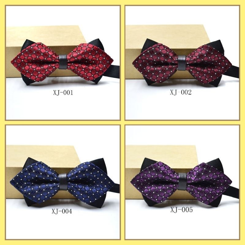 Bow Tie Dasi Kupu Kupu Pria Dewasa Import XJ 2 Lapis / Layers