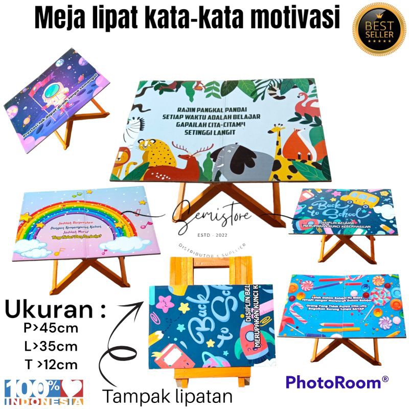 meja belajar lipat anak meja laptop Meja belajar kaki kayu