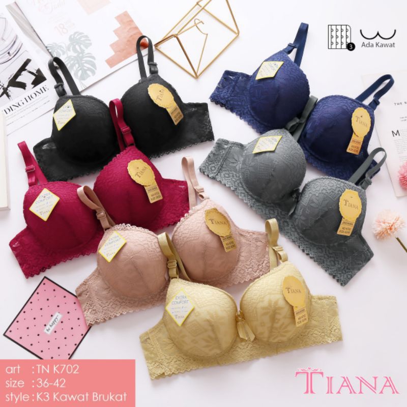 K702 BRA TIANA KAWAT FULL CUP/ BRA TIANA BURKAT