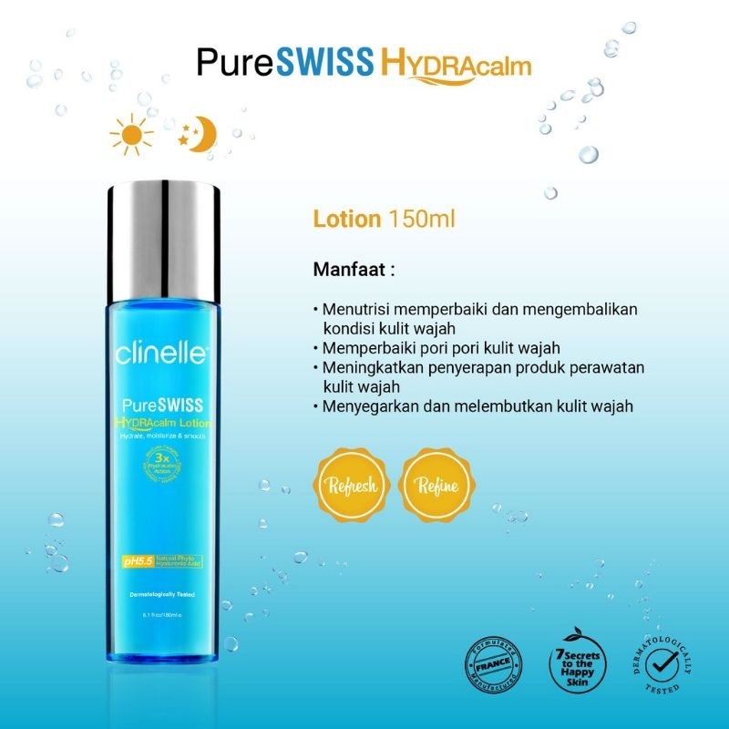 clinelle pureswiss hydracalm lotion 150ml